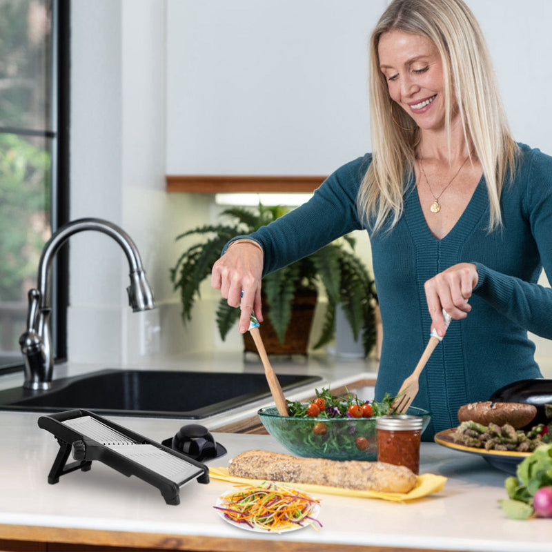 Mandoline Stainless Steel Food Slicer with 5 Adjustable Blades Kitchen Tools & Gadgets - DailySale