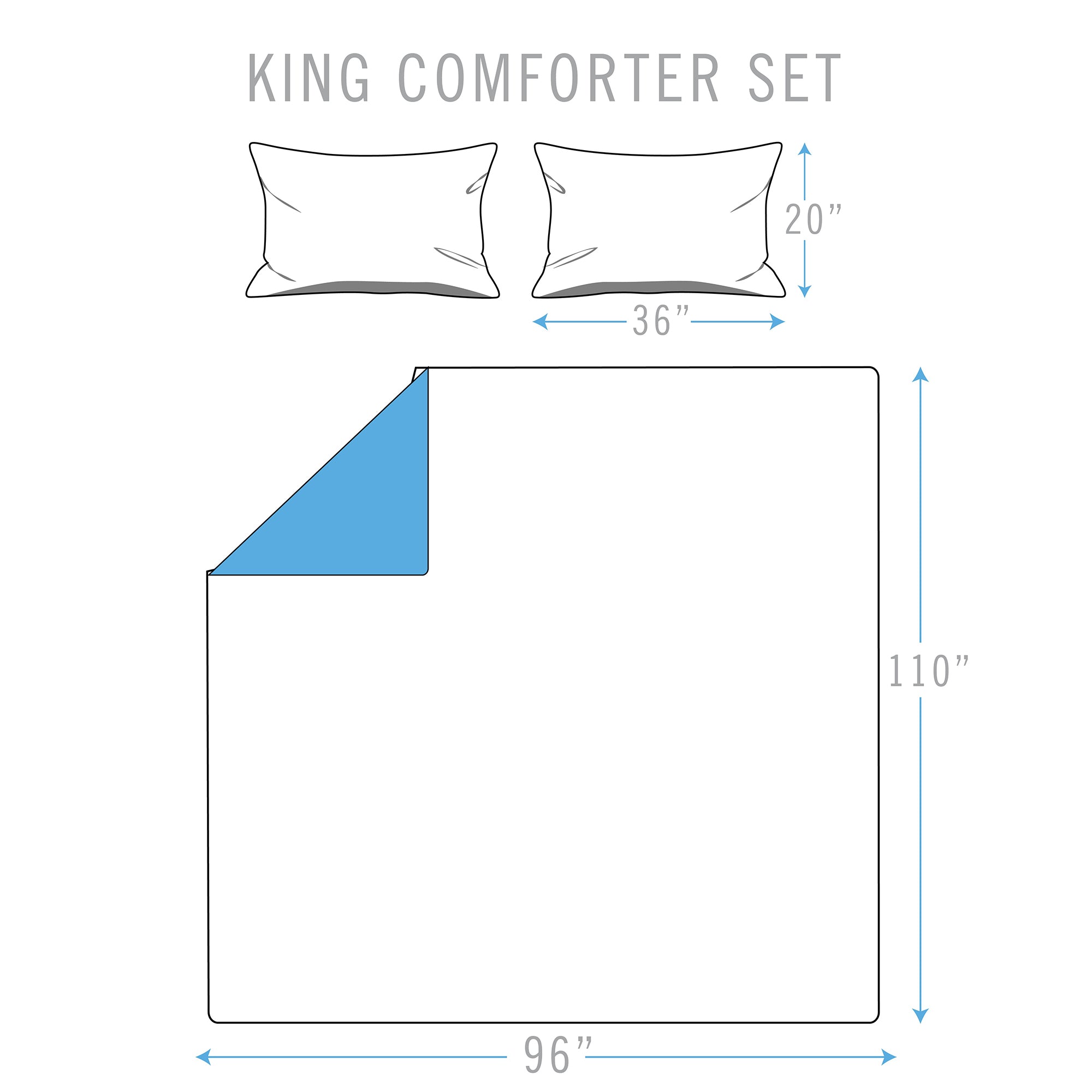 Marble Reversible Comforter Set Bedding - DailySale