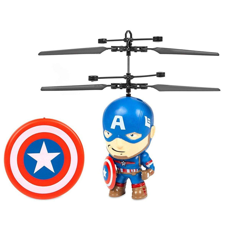 Marvel Licensed 3.5 Inch Flying Figure IR UFO Big Head Helicopter Toys & Games Captain America - DailySale