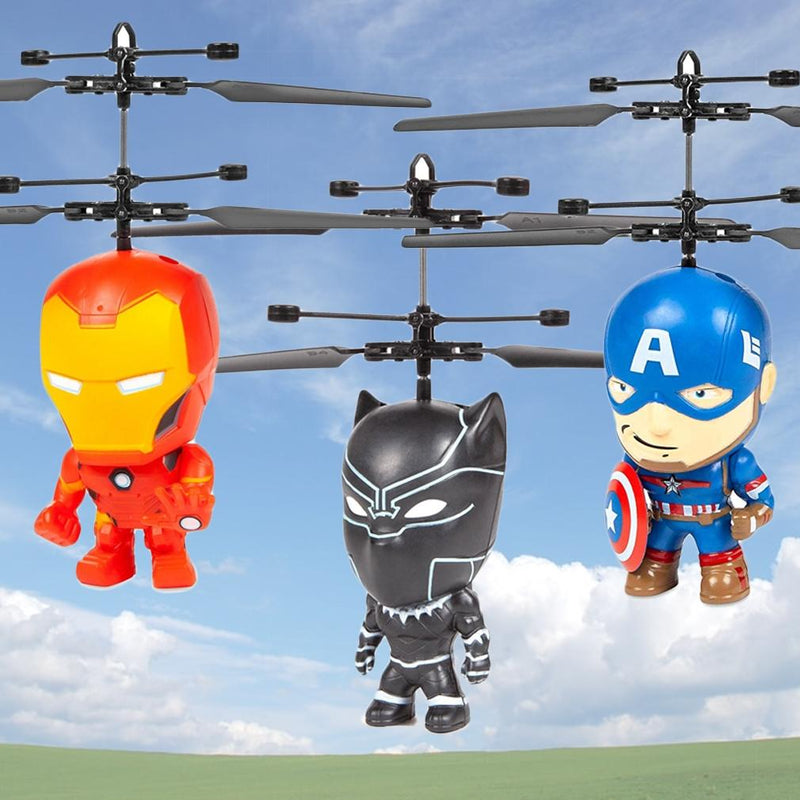 Marvel Licensed 3.5 Inch Flying Figure IR UFO Big Head Helicopter Toys & Games - DailySale