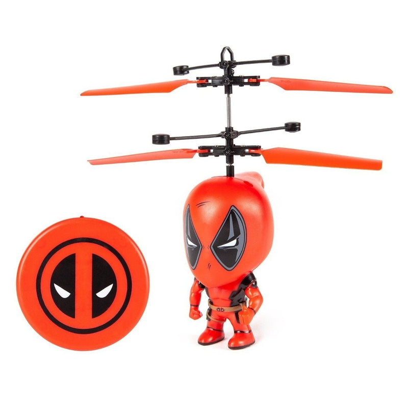 Marvel Licensed 3.5 Inch Flying Figure IR UFO Big Head Helicopter Toys & Games Deadpool - DailySale