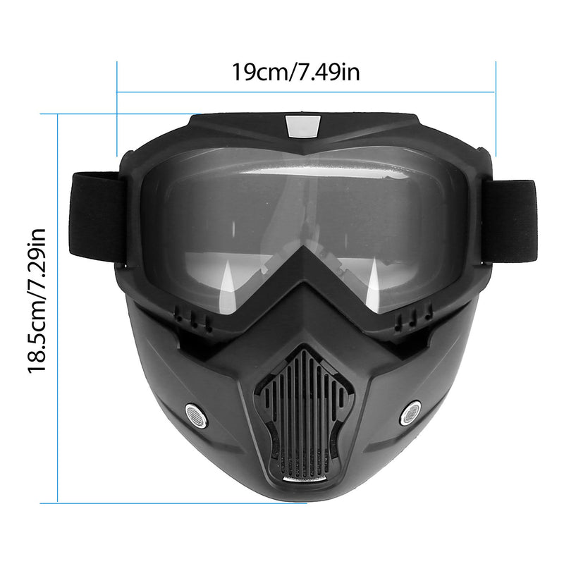 Mask Riding Goggle with Adjustable Non-slip Trip Mouth Filter Sports & Outdoors - DailySale
