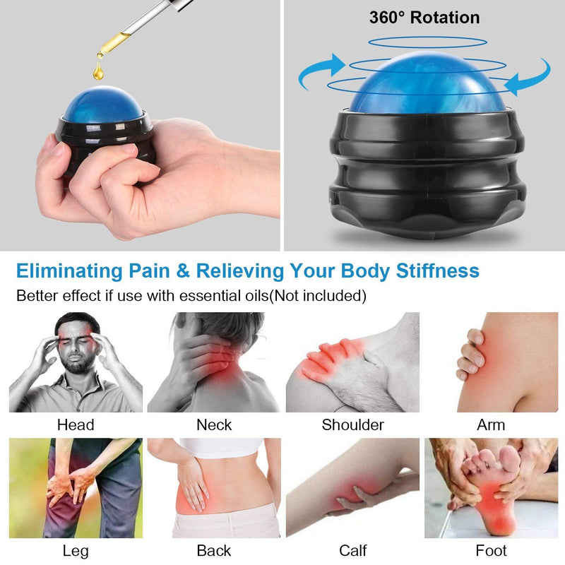 Massage Ball Manual Roller Massager Wellness - DailySale