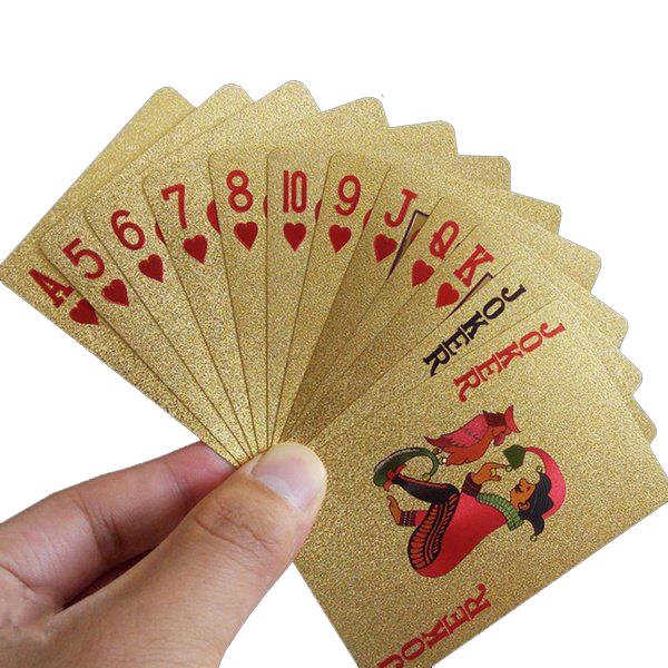 Matte Waterproof Playing Cards Toys & Hobbies Gold 1-Pack - DailySale