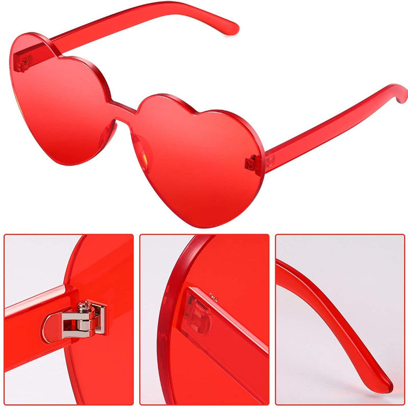 Maxdot Heart Shape Sunglasses Party Sunglasses