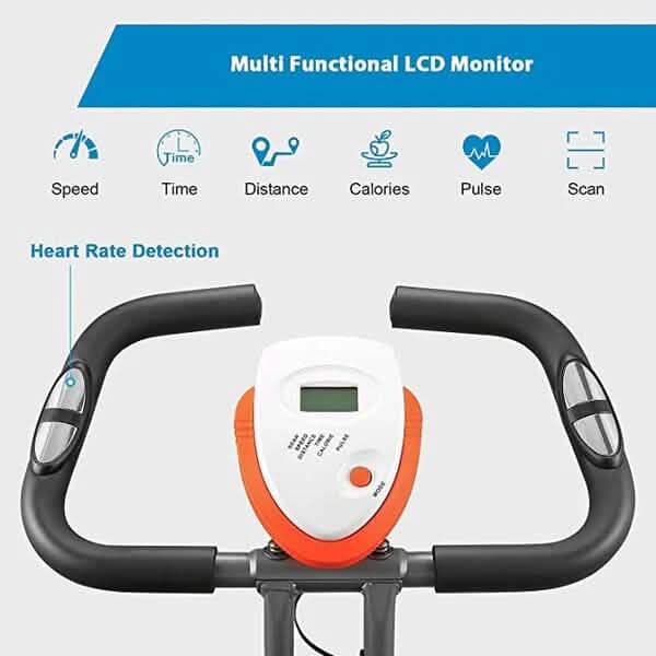 Maxkare MK-4012 Exercise Bike with Arm Resistance Bands Fitness - DailySale