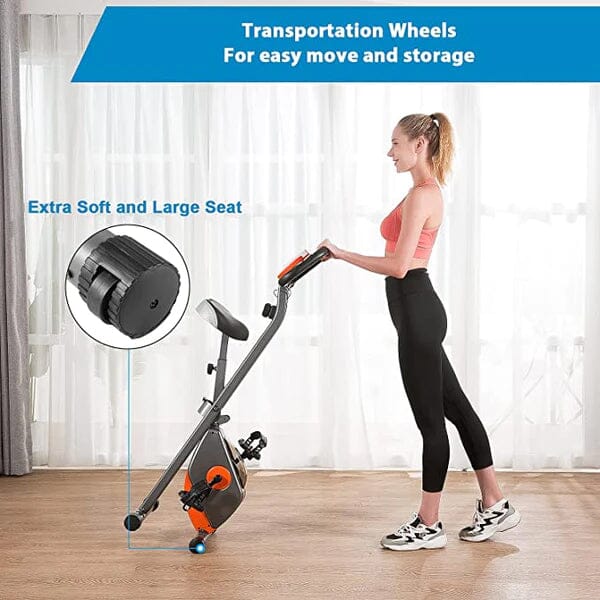 Maxkare MK-4012 Exercise Bike with Arm Resistance Bands Fitness - DailySale