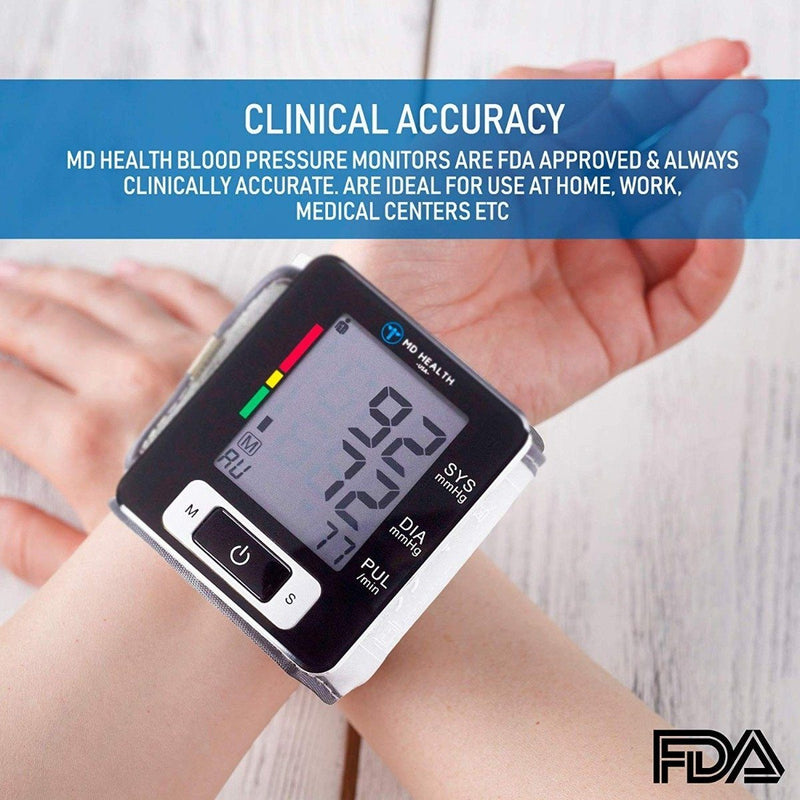 MD Health Wrist Blood Pressure Monitor U60CH Wellness & Fitness - DailySale