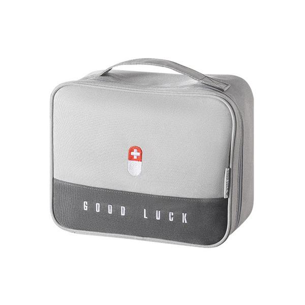Medicine Box Family Portable Storage Bag Bags & Travel Gray - DailySale
