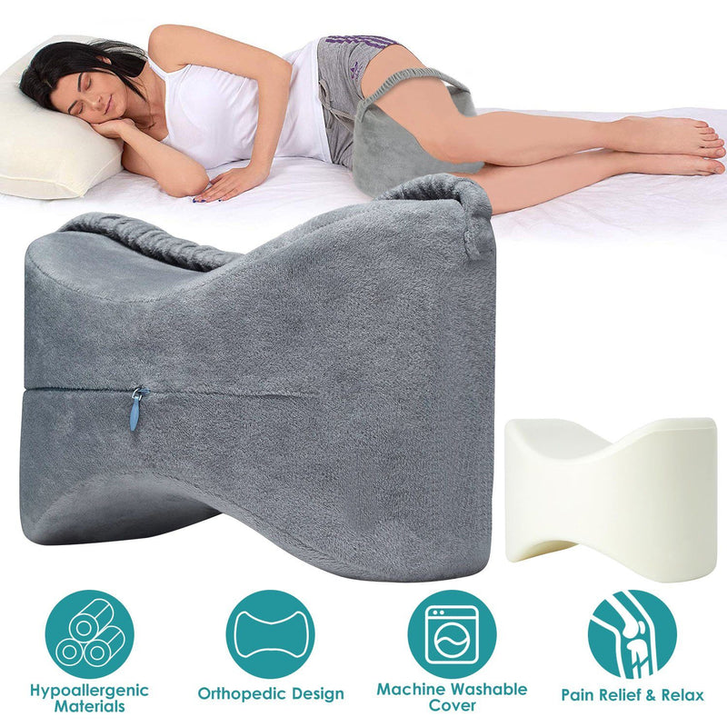 Memory Foam Contour Leg Pillow For Side Sleepers Bedding - DailySale