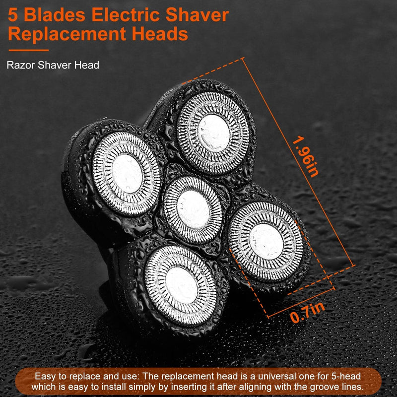 Men Electric Shaver Replacement Blade 5 Heads Beard Cutter Replacement Men's Grooming - DailySale