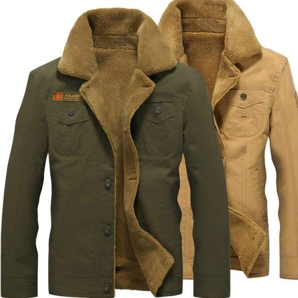 Men Fur Collar Army Tactical Jacket Men's Clothing - DailySale