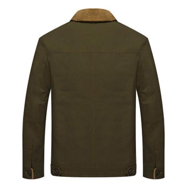 Men Fur Collar Army Tactical Jacket Men's Clothing - DailySale