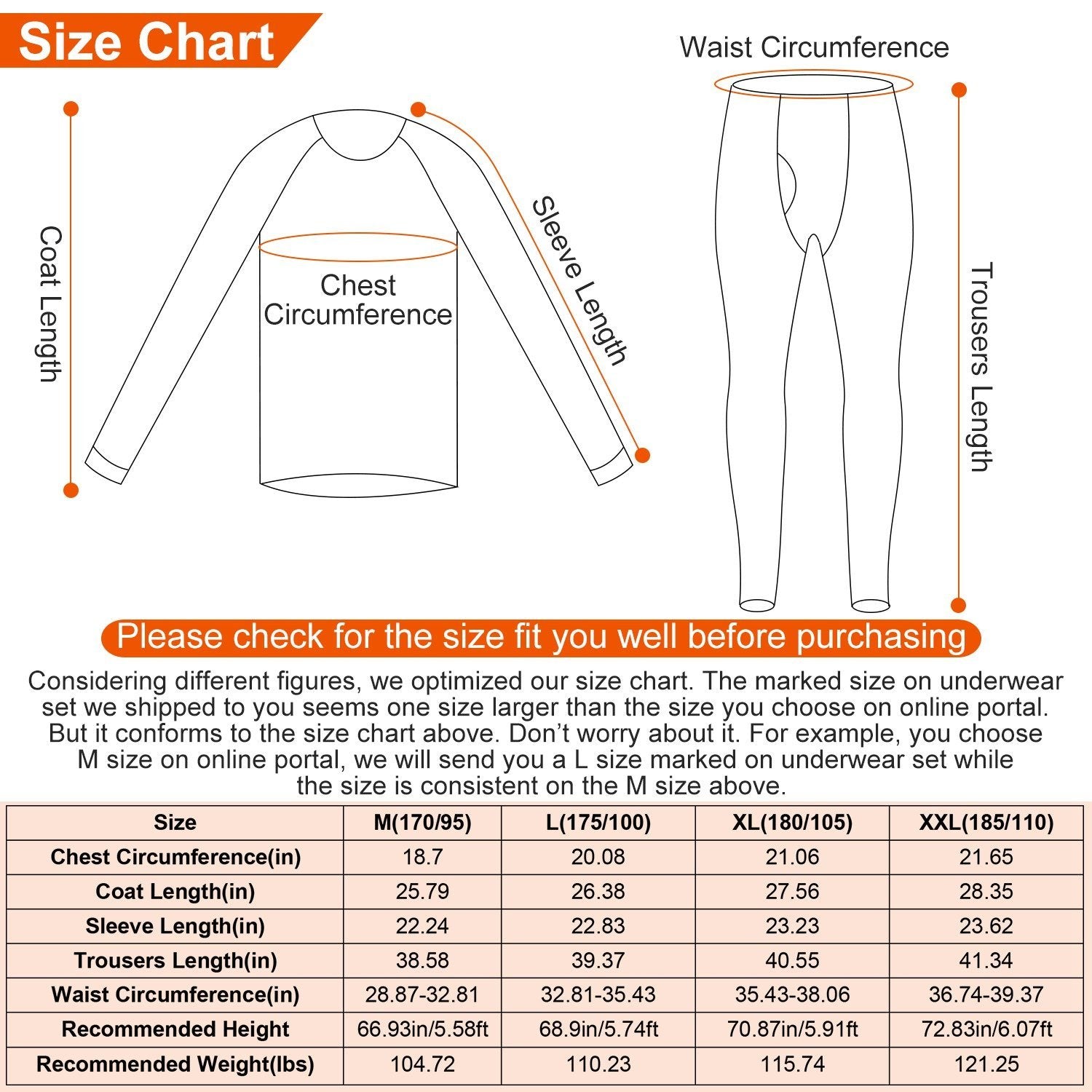 Men Thermal Underwear Set - Long Johns Pants and Long Sleeve Men's Tops - DailySale