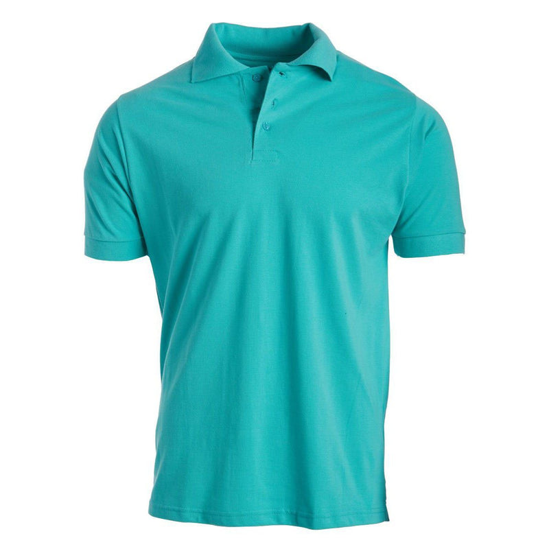 Men's 3-Button Ribbed Short Sleeve Polo Men's Apparel Mint Small - DailySale
