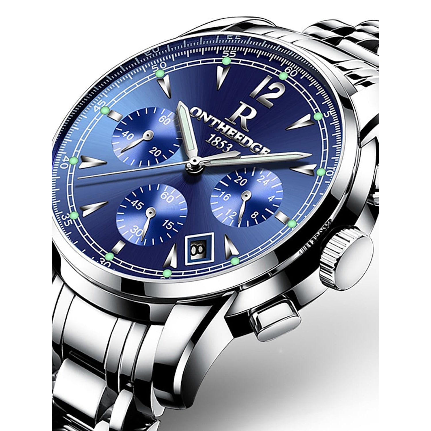 Men's Analog Quartz Watch Men's Shoes & Accessories Blue/White - DailySale