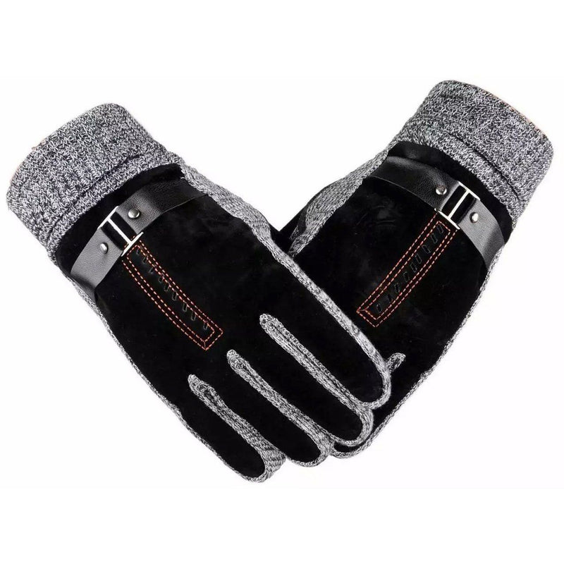 Men's Anti-Skid Windproof Winter Thermal Gloves Men's Shoes & Accessories Black - DailySale