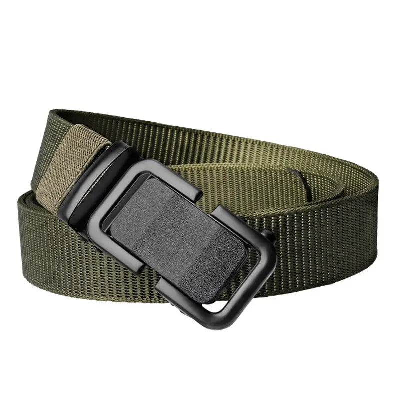 Men's Automatic Metal Buckle Nylon Canvas Webbing Belt Men's Shoes & Accessories - DailySale