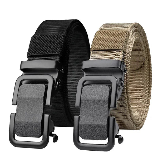 Men's Automatic Metal Buckle Nylon Canvas Webbing Belt Men's Shoes & Accessories - DailySale