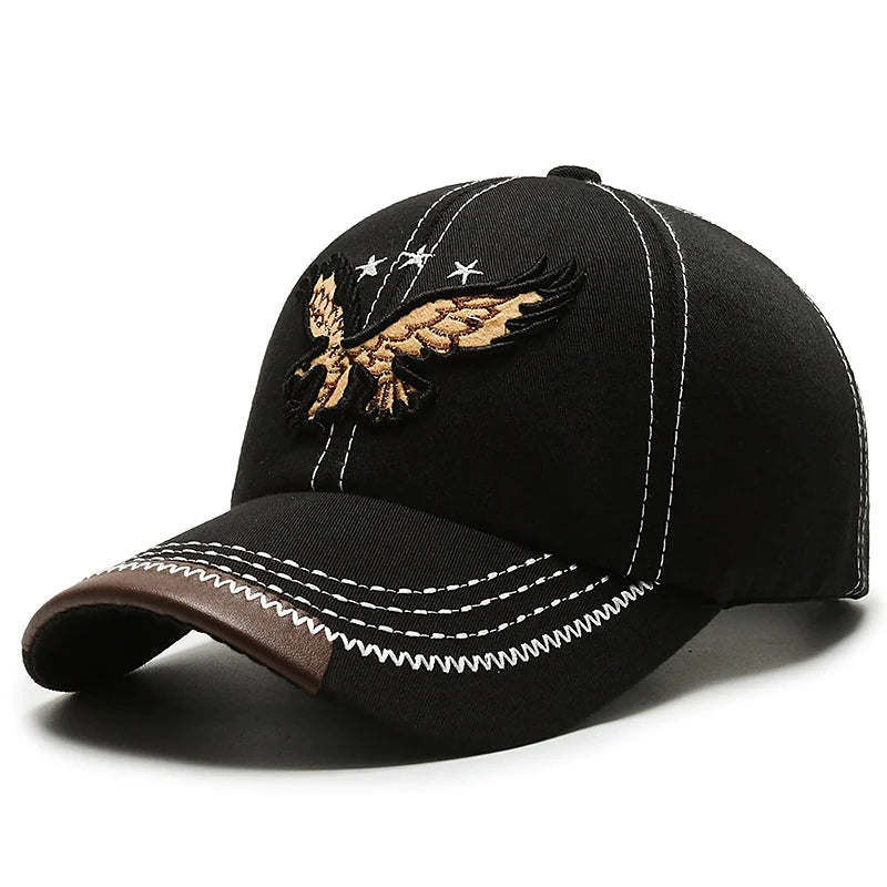 Men's Baseball Cap Polyester Embroidery Men's Shoes & Accessories Black - DailySale