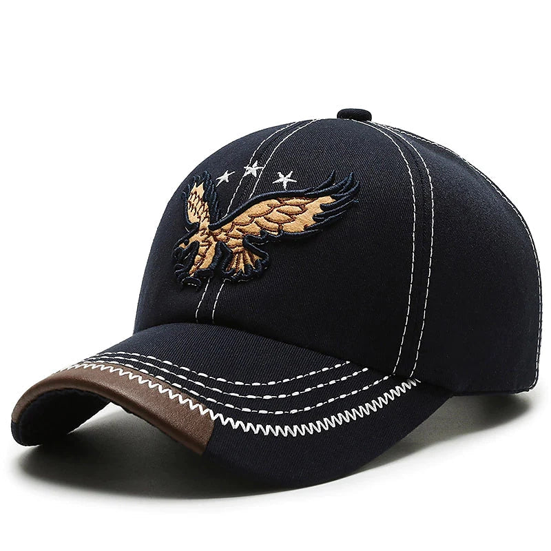 Men's Baseball Cap Polyester Embroidery Men's Shoes & Accessories Navy - DailySale