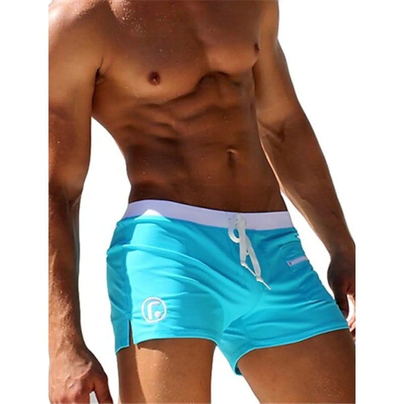 Men's Beach Shorts Swimwear Men's Bottoms Light Blue M - DailySale