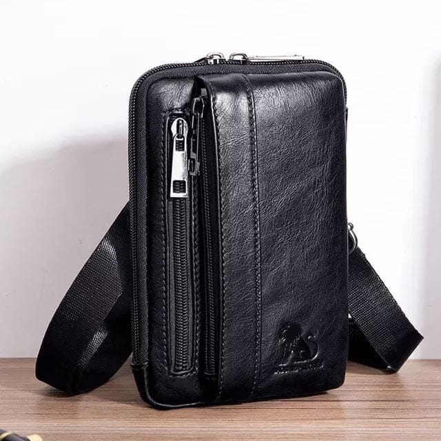 Men's Bum Bag Messenger Bag Fanny Pack Belt Pouch Bags & Travel Black - DailySale