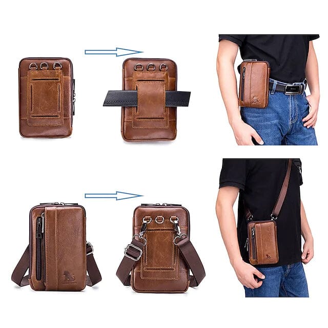 Men's Bum Bag Messenger Bag Fanny Pack Belt Pouch Bags & Travel - DailySale