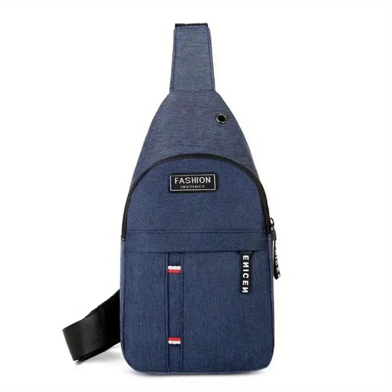 Men's Canvas Chest Bag Bags & Travel Blue - DailySale