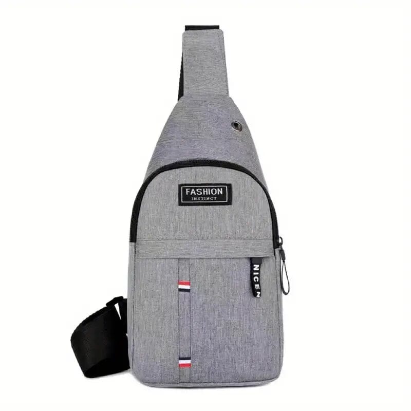 Men's Canvas Chest Bag Bags & Travel Gray - DailySale