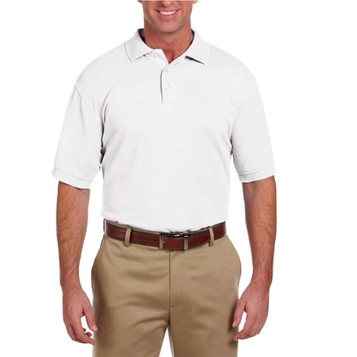 Men's Classic Color Cotton Polos Men's Clothing White S - DailySale