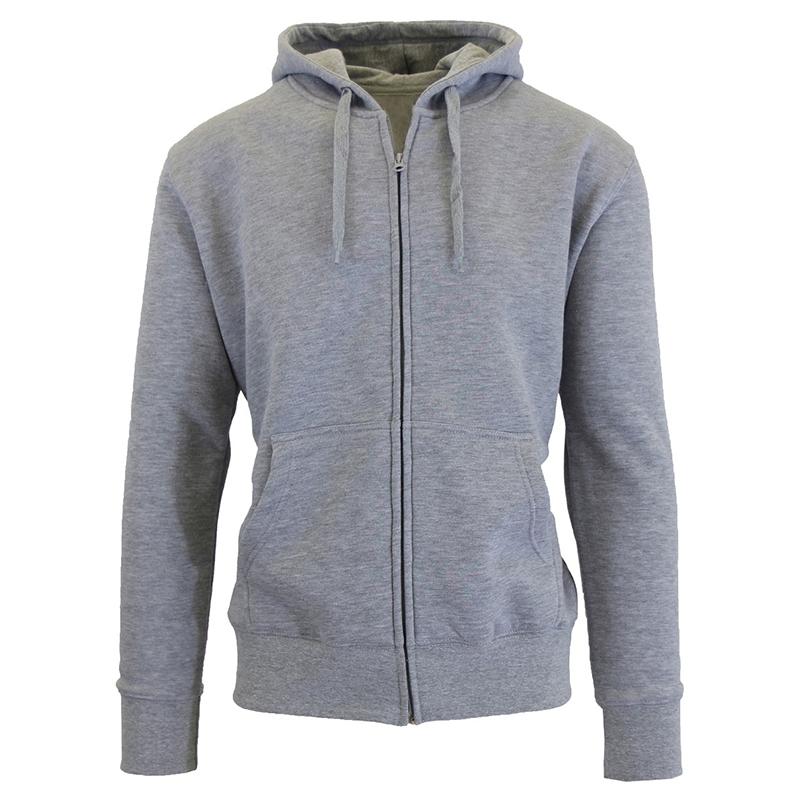 Men's Fleece-Lined Zip Sweater Hoodie Men's Apparel S Heather Gray - DailySale