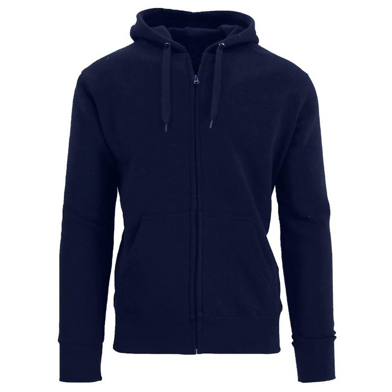 Men's Fleece-Lined Zip Sweater Hoodie Men's Apparel S Navy - DailySale