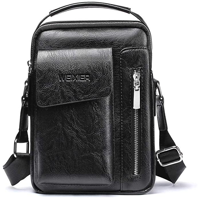 Men's Leather Handbag Small Crossbody Shoulder Bags