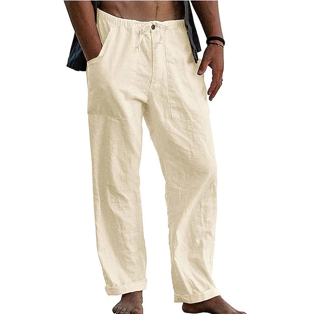 Men's Loose Casual Quick Dry Breathable Wide Leg Pants Men's Bottoms Khaki S - DailySale