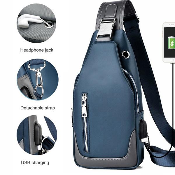 Men's Messenger Shoulder Chest Bag Bags & Travel - DailySale