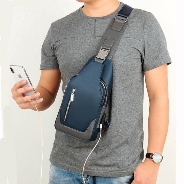 Men's Messenger Shoulder Chest Bag Bags & Travel - DailySale