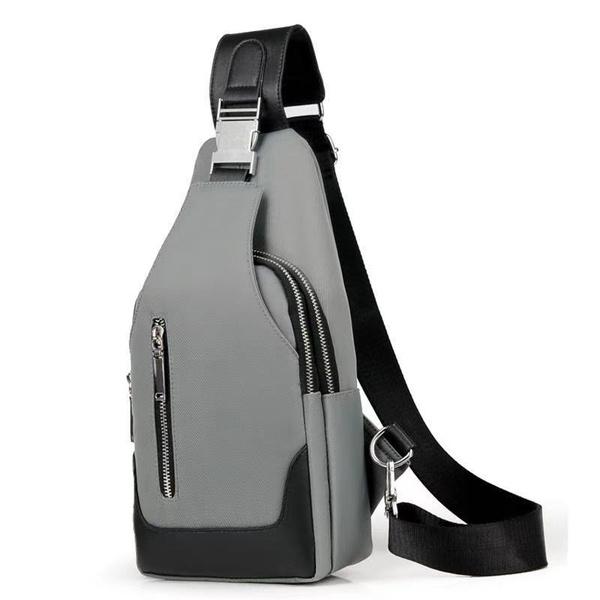 Men's Messenger Shoulder Chest Bag Bags & Travel Gray - DailySale