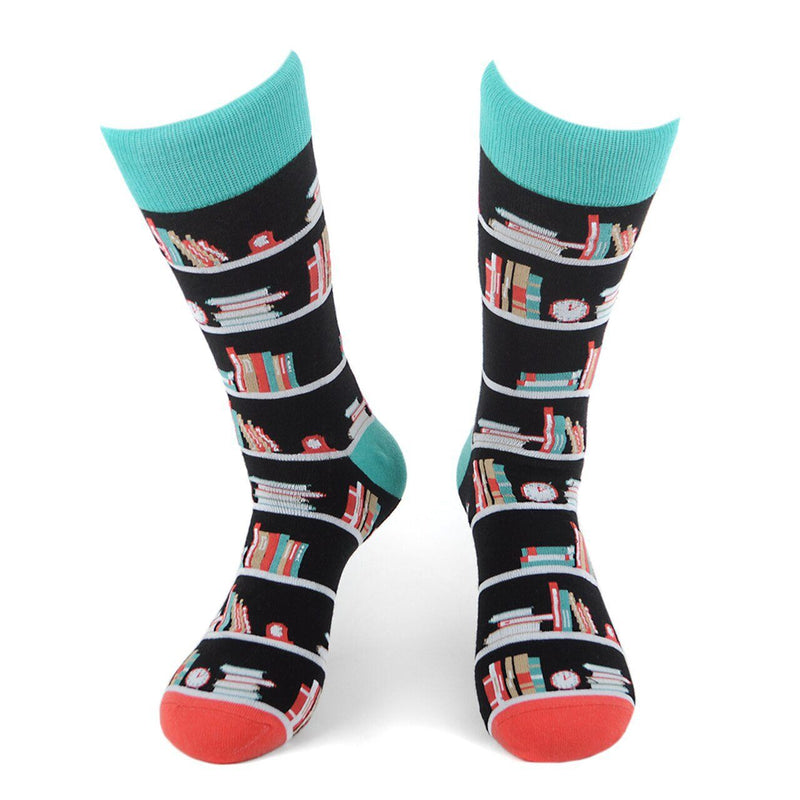 Men's Novelty Socks - Assorted Styles Men's Accessories Bookcase - DailySale