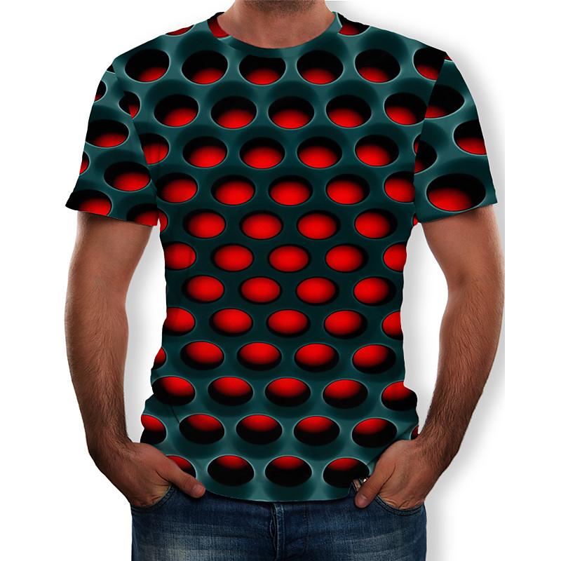 Men's Optical Illusion Plus Size Shirt Men's Clothing - DailySale