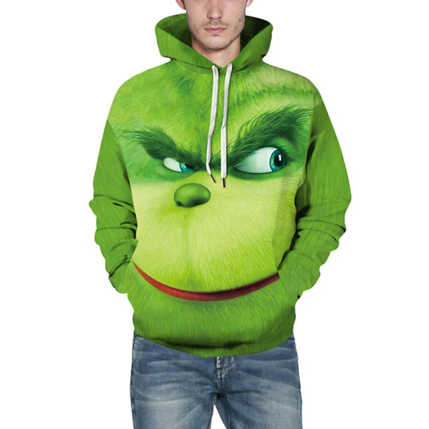 Men's Pullover Hoodie Sweatshirt Cartoon Print 3D Men's Outerwear S - DailySale