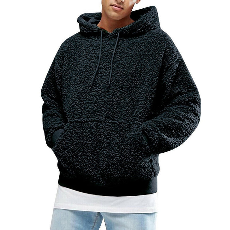 Men's Pullover Hoodie Sweatshirt Men's Outerwear Black S - DailySale