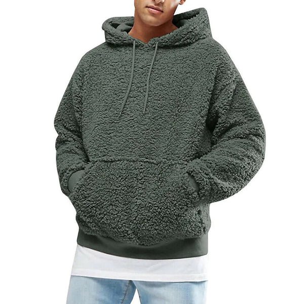 Men's Pullover Hoodie Sweatshirt Men's Outerwear Green S - DailySale