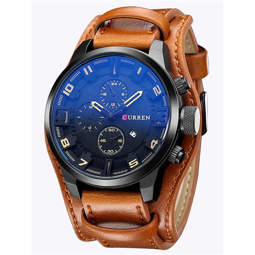 Men's Quartz Watch Men's Shoes & Accessories Brown - DailySale