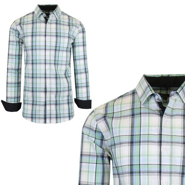 Men’s Quick Dry Slim Fit Stretch Dress Shirts Men's Apparel Type 7 M - DailySale