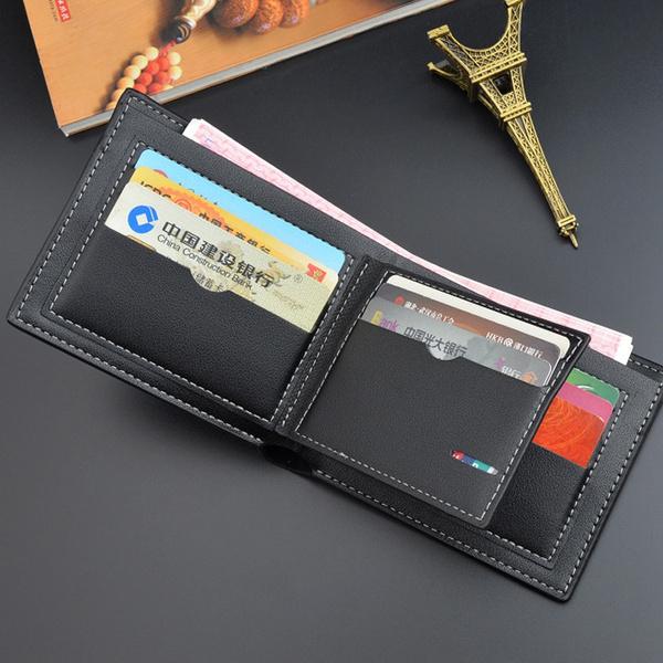 Men's RFID Genuine Leather Slim Trifold Wallet Men's Shoes & Accessories - DailySale