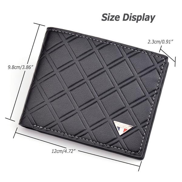 Men's RFID Genuine Leather Slim Trifold Wallet Men's Shoes & Accessories - DailySale