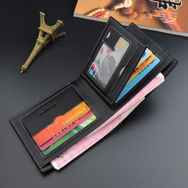 Men's RFID Genuine Leather Slim Trifold Wallet Men's Shoes & Accessories - DailySale