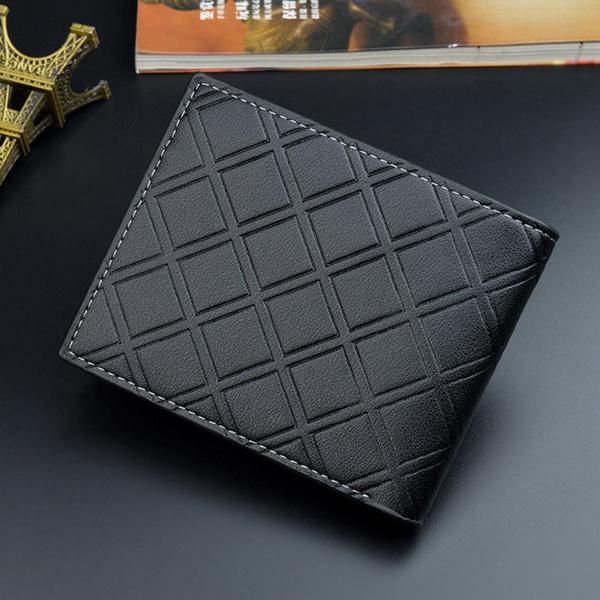 Men's RFID Genuine Leather Slim Trifold Wallet Men's Shoes & Accessories - DailySale