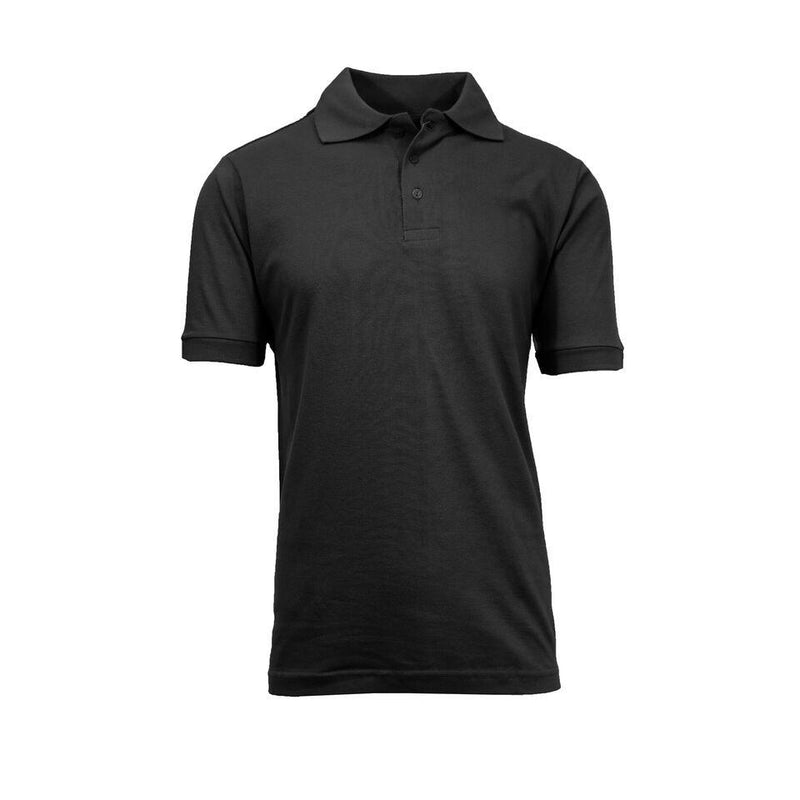 Men's Short-Sleeve Pique Polo Shirts - Assorted Colors and Sizes Men's Apparel XL Black - DailySale